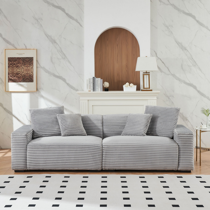 Luxury Living Room Bundle – Sectional Sofas, Coffee Table & Storage Cabinet