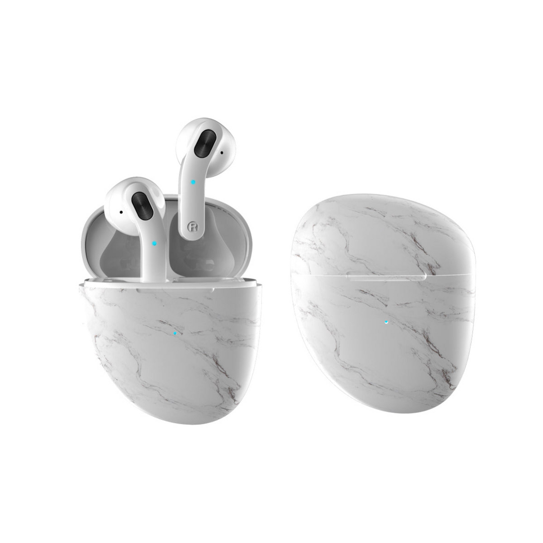 Marble Pebble Twin Bluetooth Headphones - True Stereo Sound On-the-Go