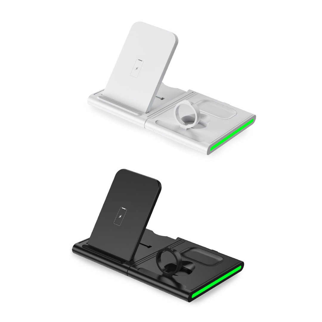 Magnetic Power Tiles 4 in 1 Wireless Charging Station - Charge Multiple Devices Simultaneously