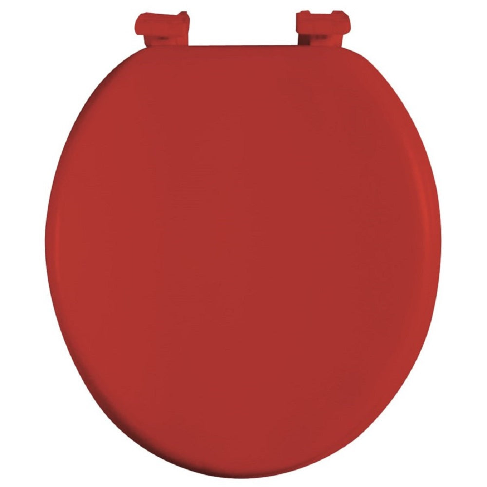 J&V Textiles Soft Round Toilet Seat With Easy Clean & Change Hinge, Padded