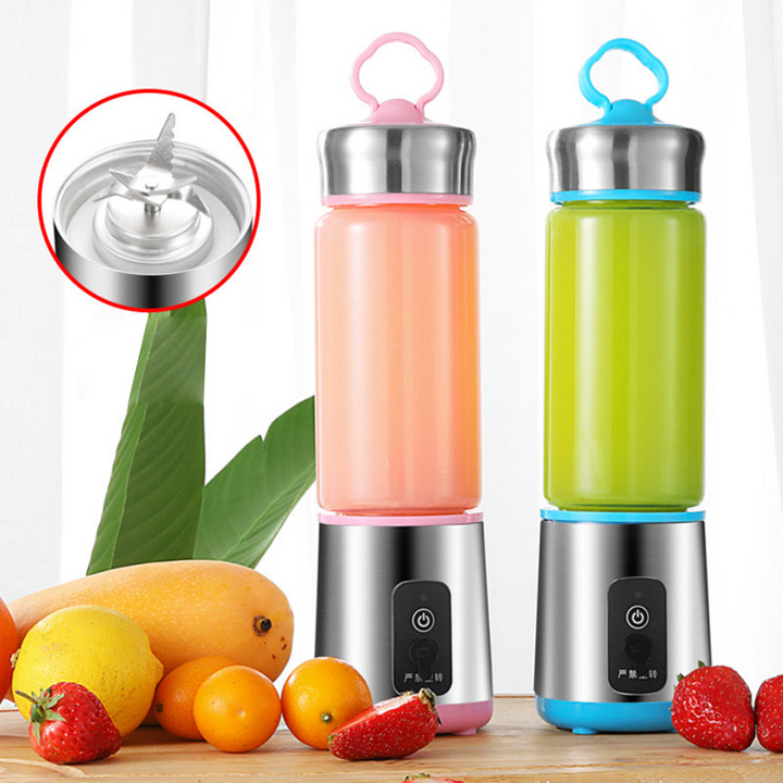 Portable Blender for Quick Juicing & Smoothies, USB Charging, BPA-Free Borosilicate Jar