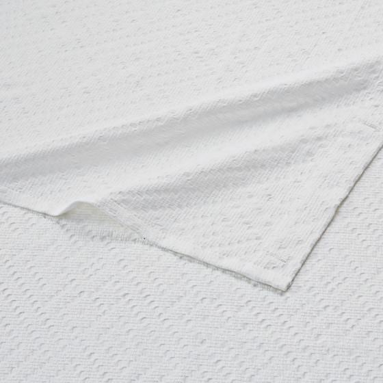Croscill Casual Matelassé Spa-like Shower Curtain - White, 72x72"