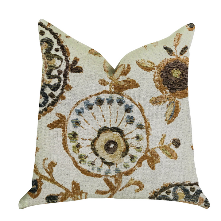 Daliani Floral Luxury Throw Pillow - Handmade in USA