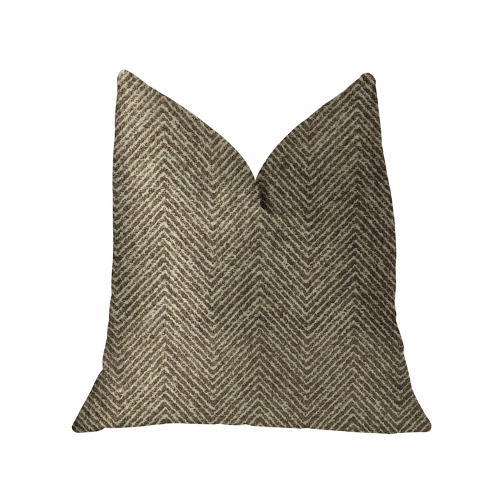 Luxurious Hillside Brown Throw Pillow: A Touch of Elegance and Texture