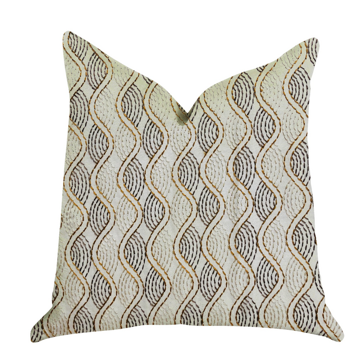 Enigma Twist Luxury Throw Pillow - Elevate Your Space with Intriguing Design
