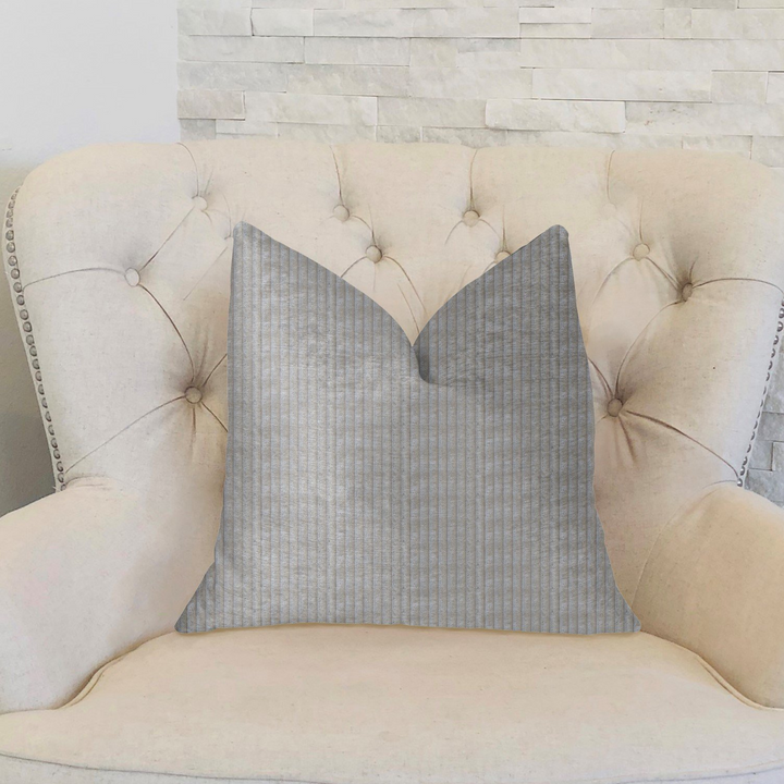 Cascade Beige Luxury Throw Pillow - Extravagant Charm for Your Home