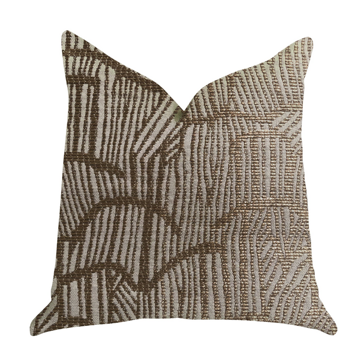 Metallic Bronze Luxury Throw Pillow - Add Glamour and Sophistication to Your Space