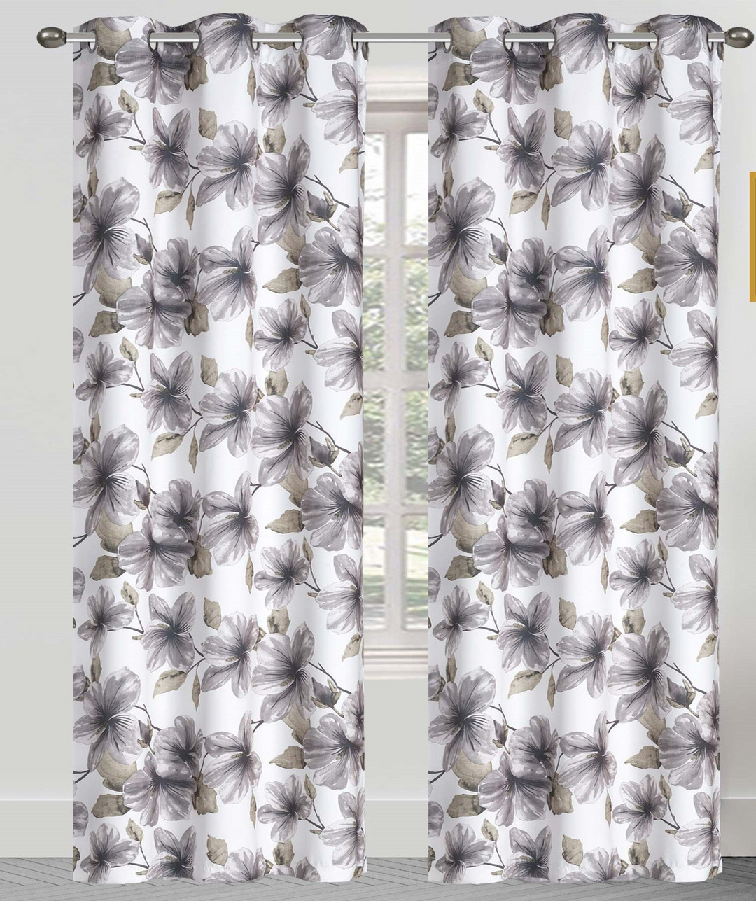 Margaret Joseph Floral Grommet Blackout Curtain Panels (Set of 2)