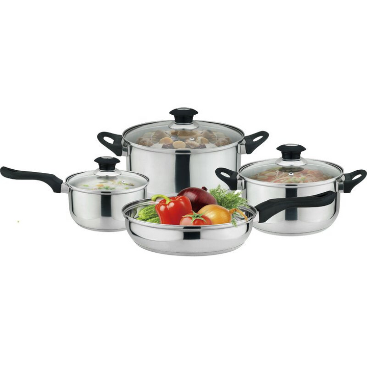 7-Piece Kitchen Cookware Set, Pots and Pans