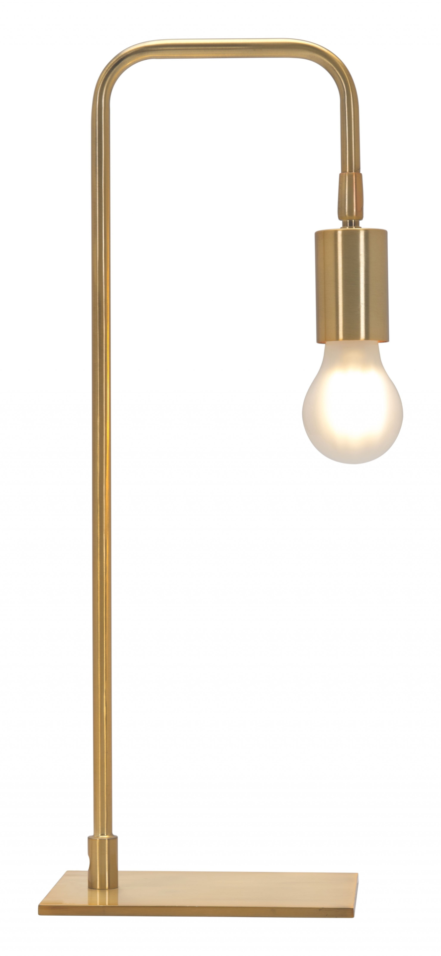 Modern Chic 50" Copper Metal LED Bedside Table Lamp