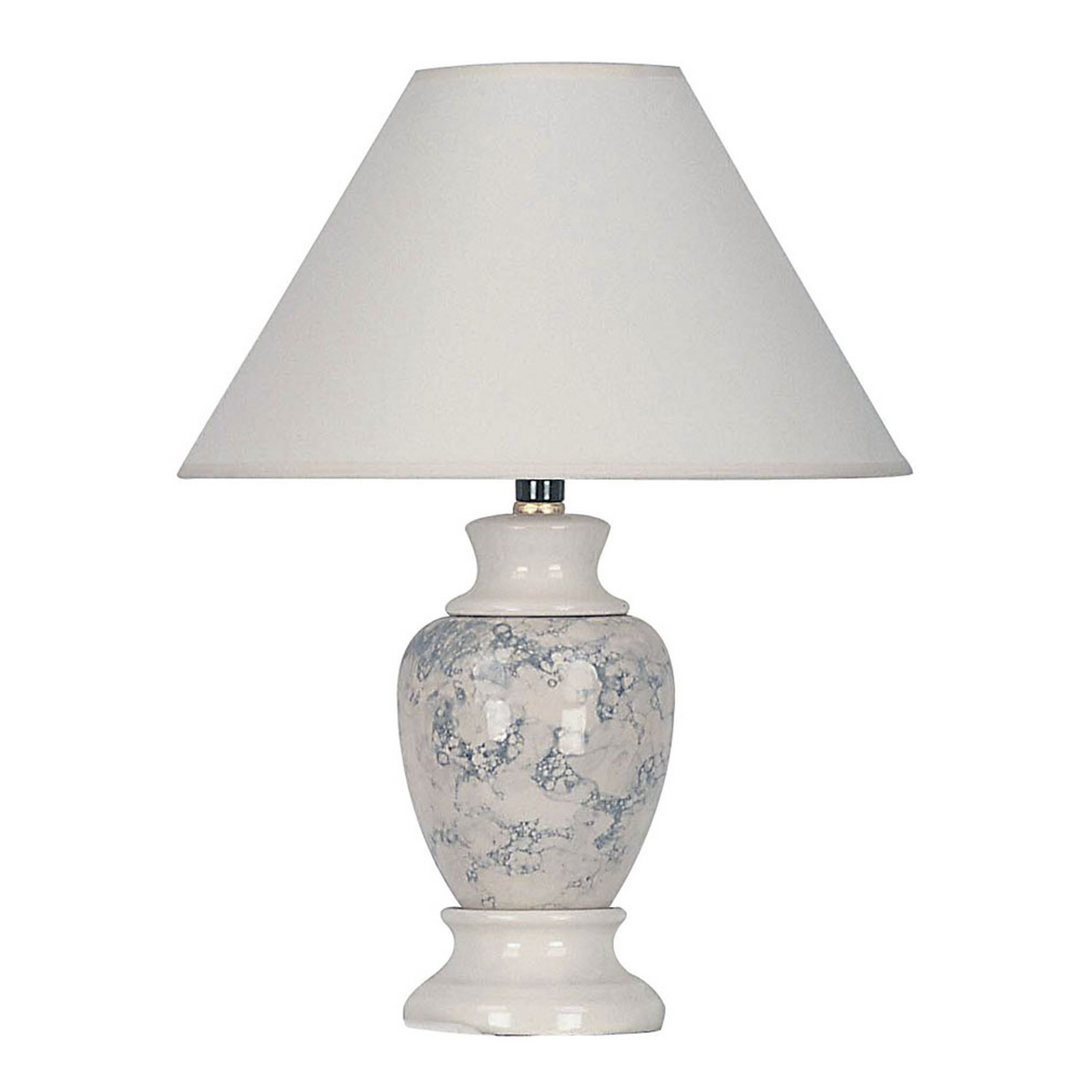 Ivory Marbled Ceramic Table Lamp