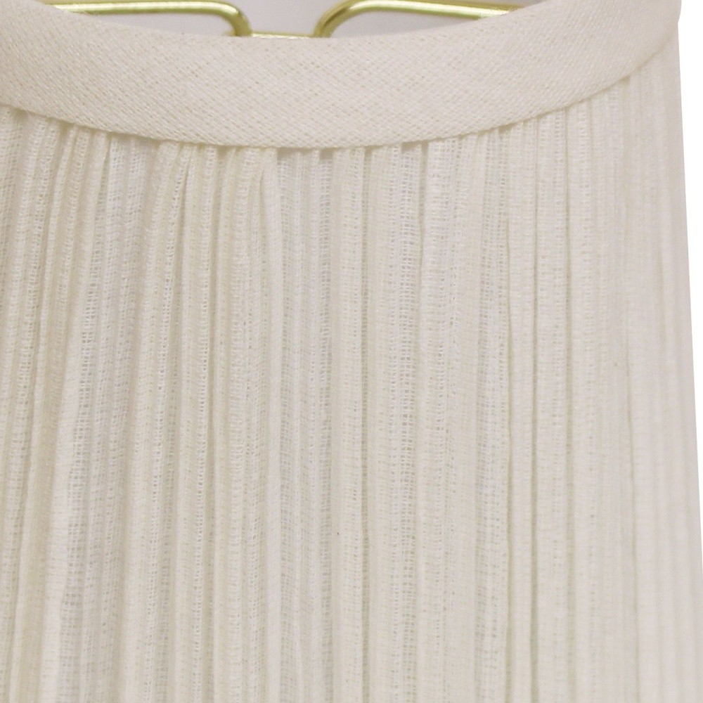 White Set of 6 Chandelier Broadcloth Lampshades - 5 Inch
