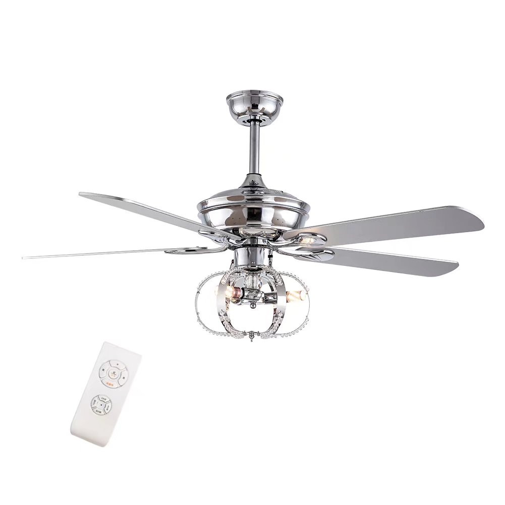 Modern Metal Chandelier Ceiling Fan