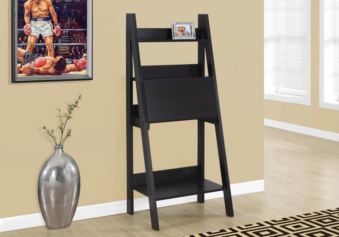 19" Espresso Rectangular Ladder Desk