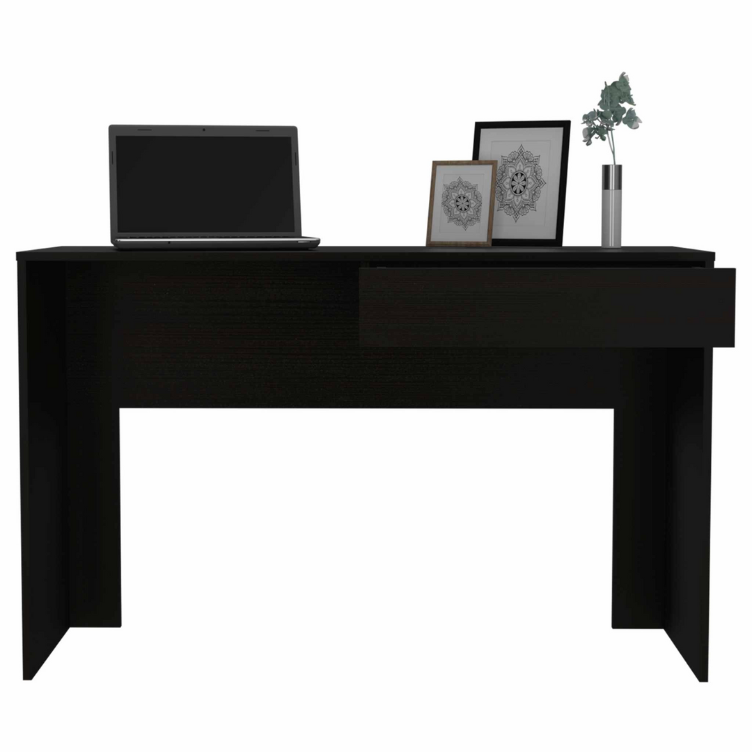 Clio Black Computer Desk with Drawer - 47 Inch