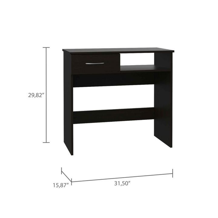 Mod Black Desk and Bookshelf Set - 42 Inch