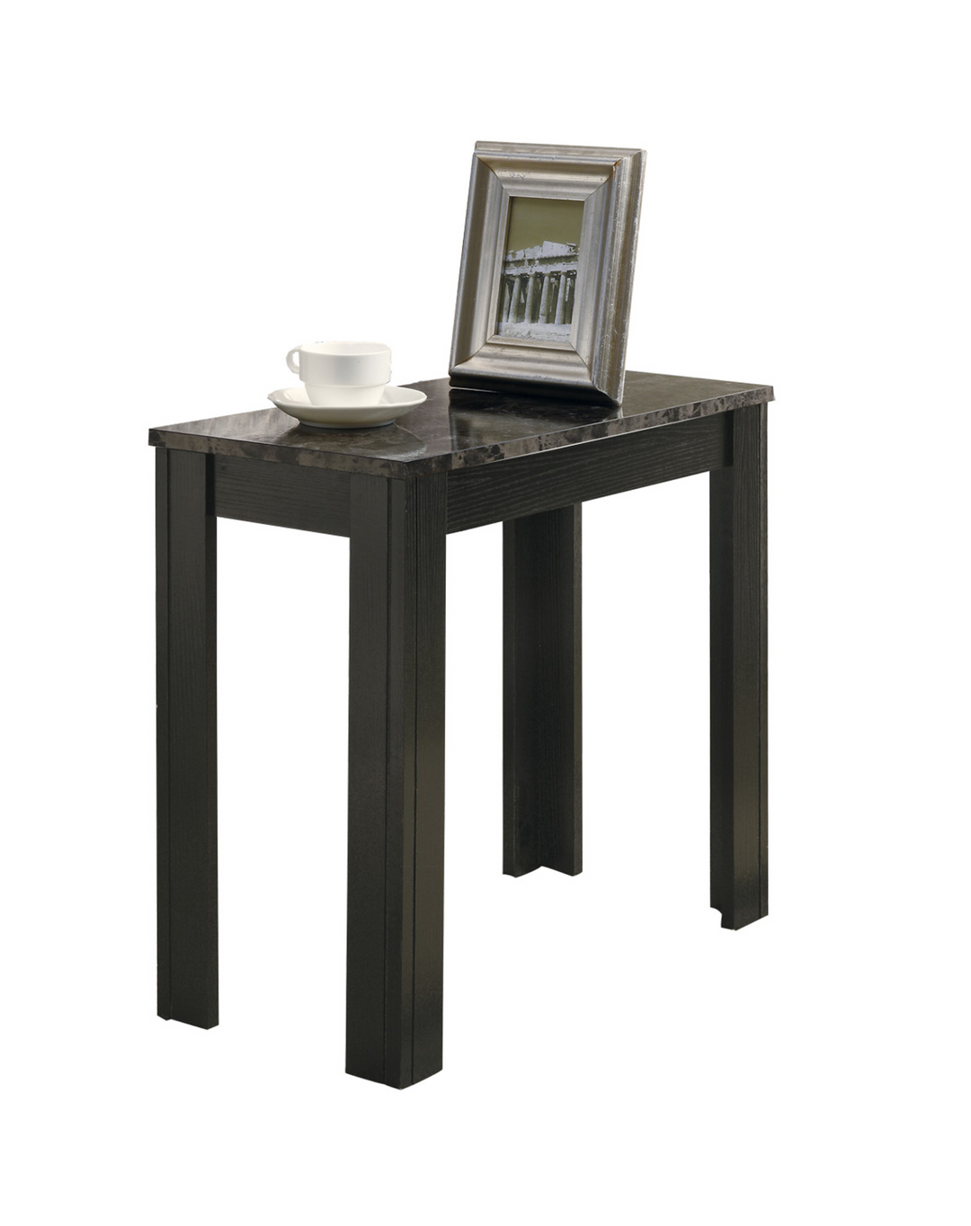 Multi-Functional 24-Inch Gray and Black Console Table