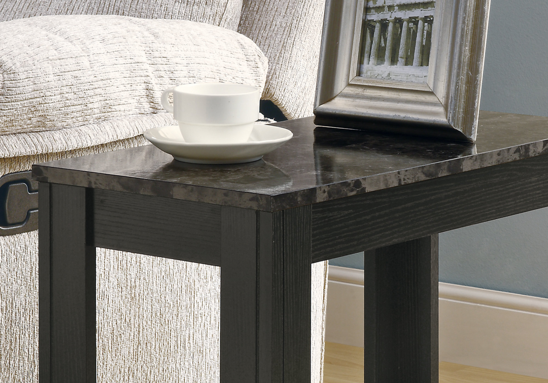 Multi-Functional 24-Inch Gray and Black Console Table