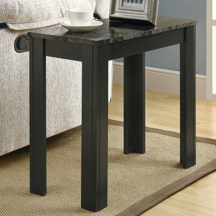 Multi-Functional 24-Inch Gray and Black Console Table