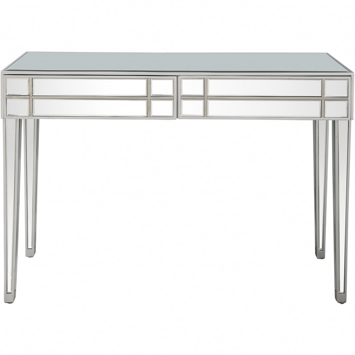 Modern Stainless Steel Mirror Console Table