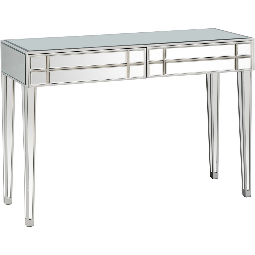 Modern Stainless Steel Mirror Console Table