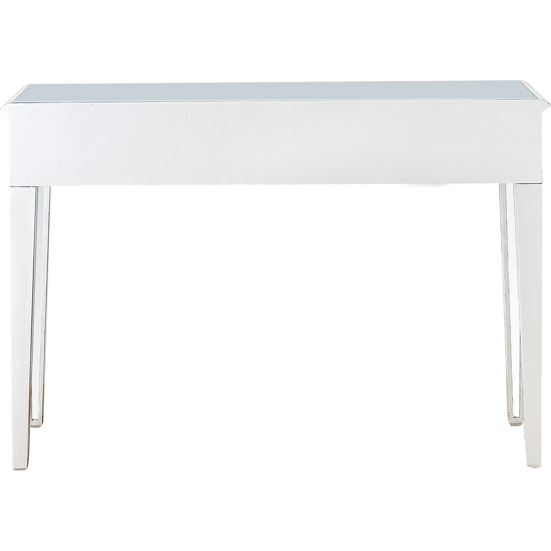 Silver Glass Mirror Console Table for Home Décor