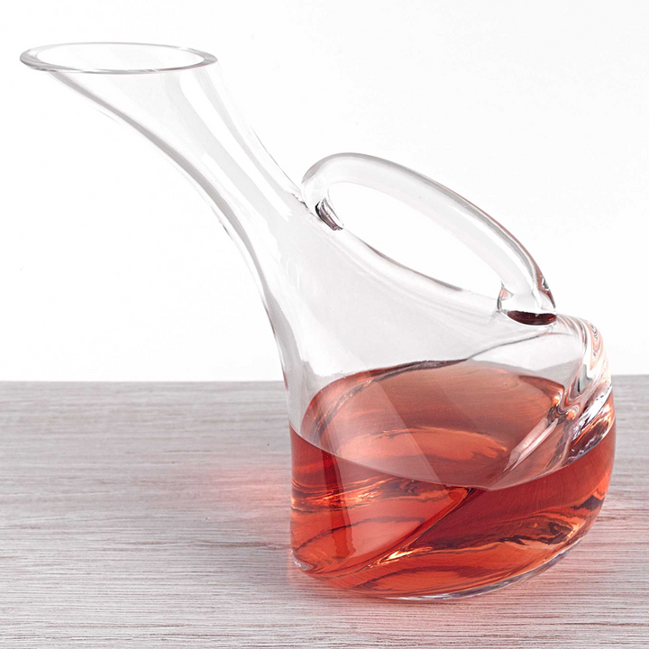 Mouth Blown Glass Wine Carafe – 32 Oz Wine Decanter