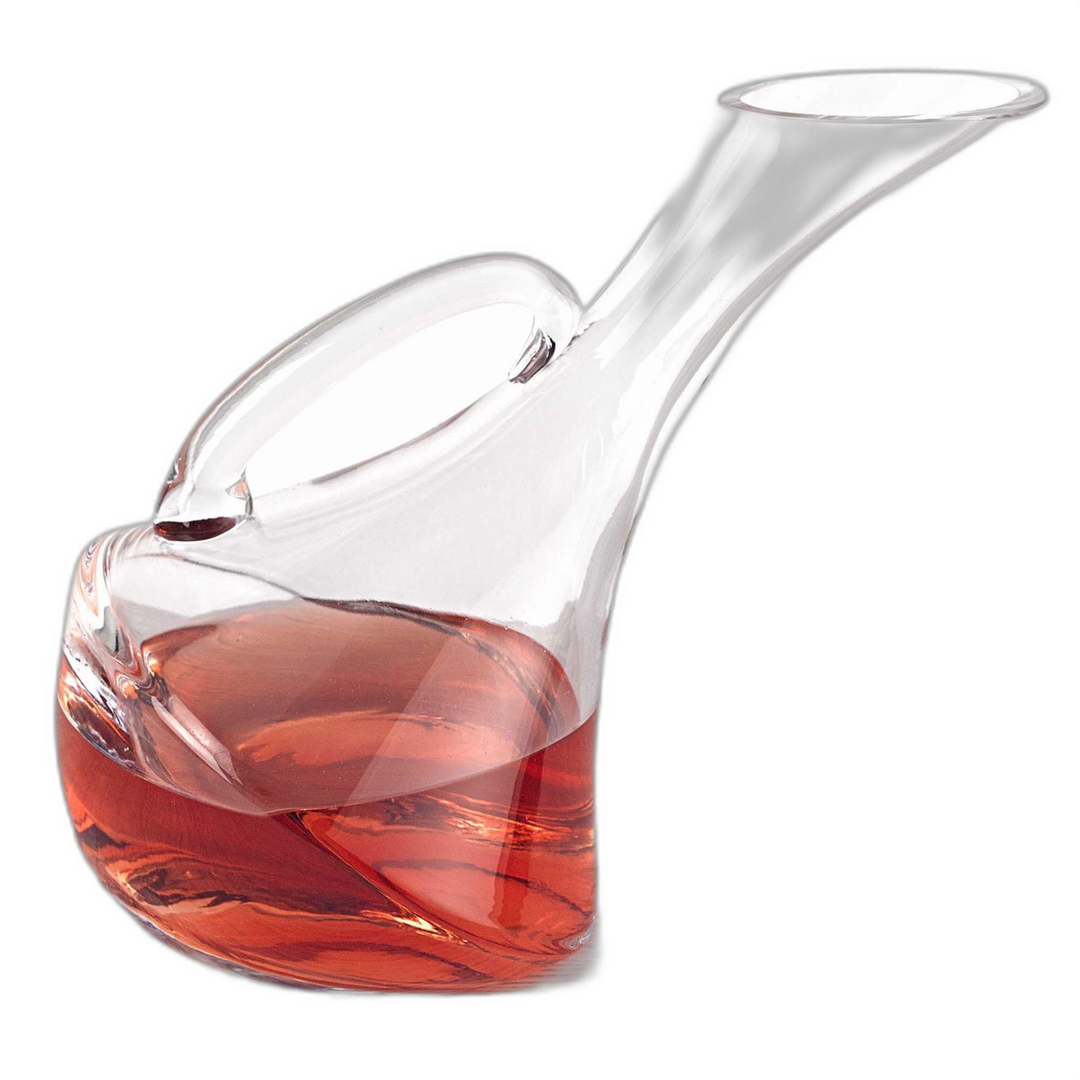 Mouth Blown Glass Wine Carafe – 32 Oz Wine Decanter