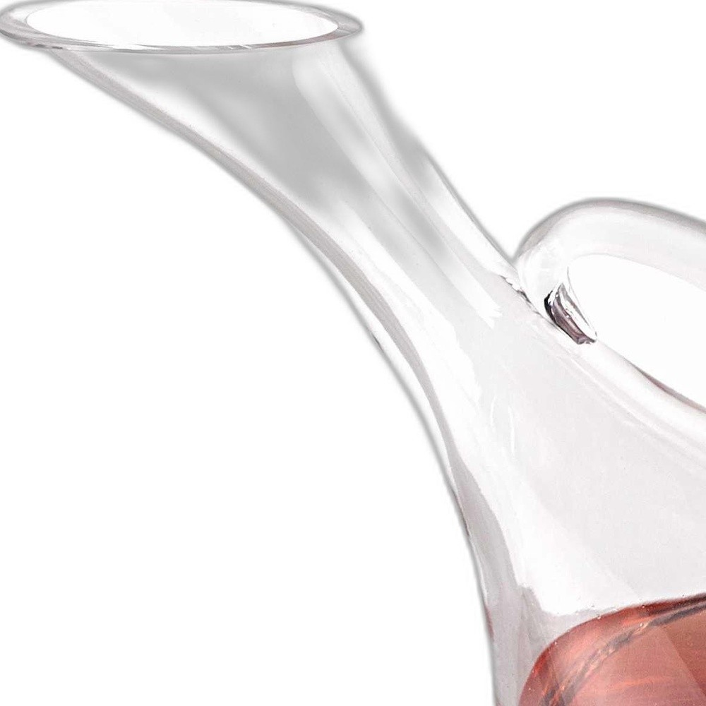 Mouth Blown Glass Wine Carafe – 32 Oz Wine Decanter