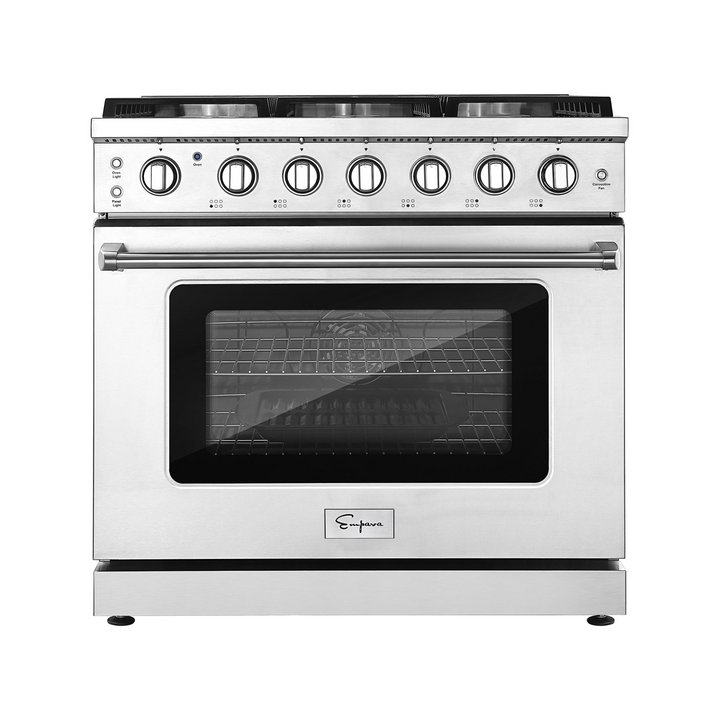 Empava 36GR11 36" Pro-Style Slide-in Single Oven Gas Range with CSA Certification
