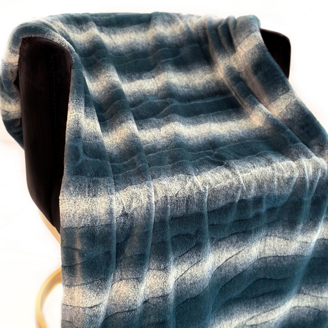 Plutus Green - Furever Faux Fur: Luxury Throw Blanket