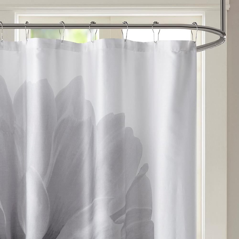 Madison Park Norah Cotton Percale Shower Curtain - 100% Cotton, 72x72"