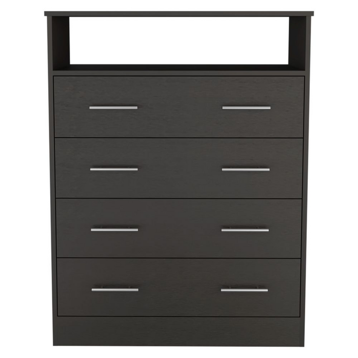 Wuju Four Drawer Dresser - Stylish Storage Solution in Black Wengue Finish