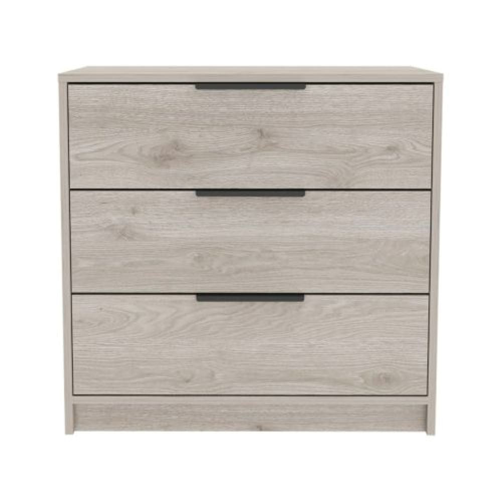 Minimalist 3-Drawer Maryland Dresser - Light Gray Finish, Stylish and Spacious