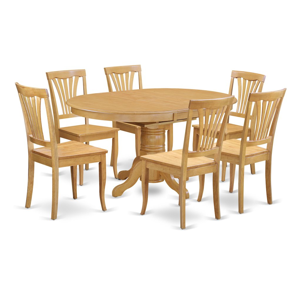 7  PcKitchen  Table  set  -  Dinette  Table  and  6  Dining  Chairs