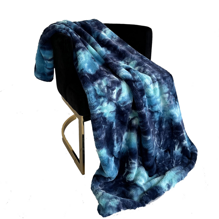 Plutus Blue - Fureal Faux Fur: Luxury Throw Blanket