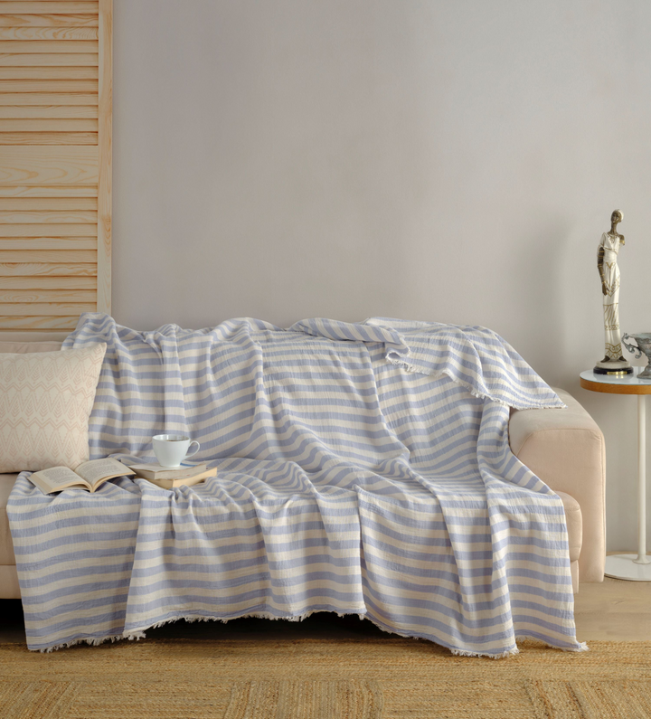 Luxe Muslin Marvel: Premium Turkish Cotton Coverlet & Towel