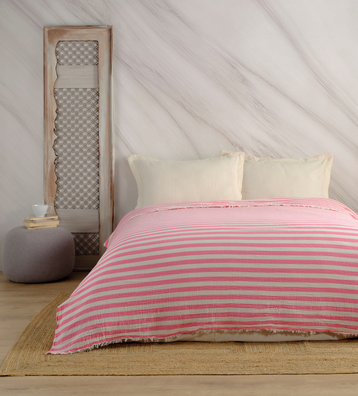 Luxe Muslin Marvel: Premium Turkish Cotton Coverlet & Towel