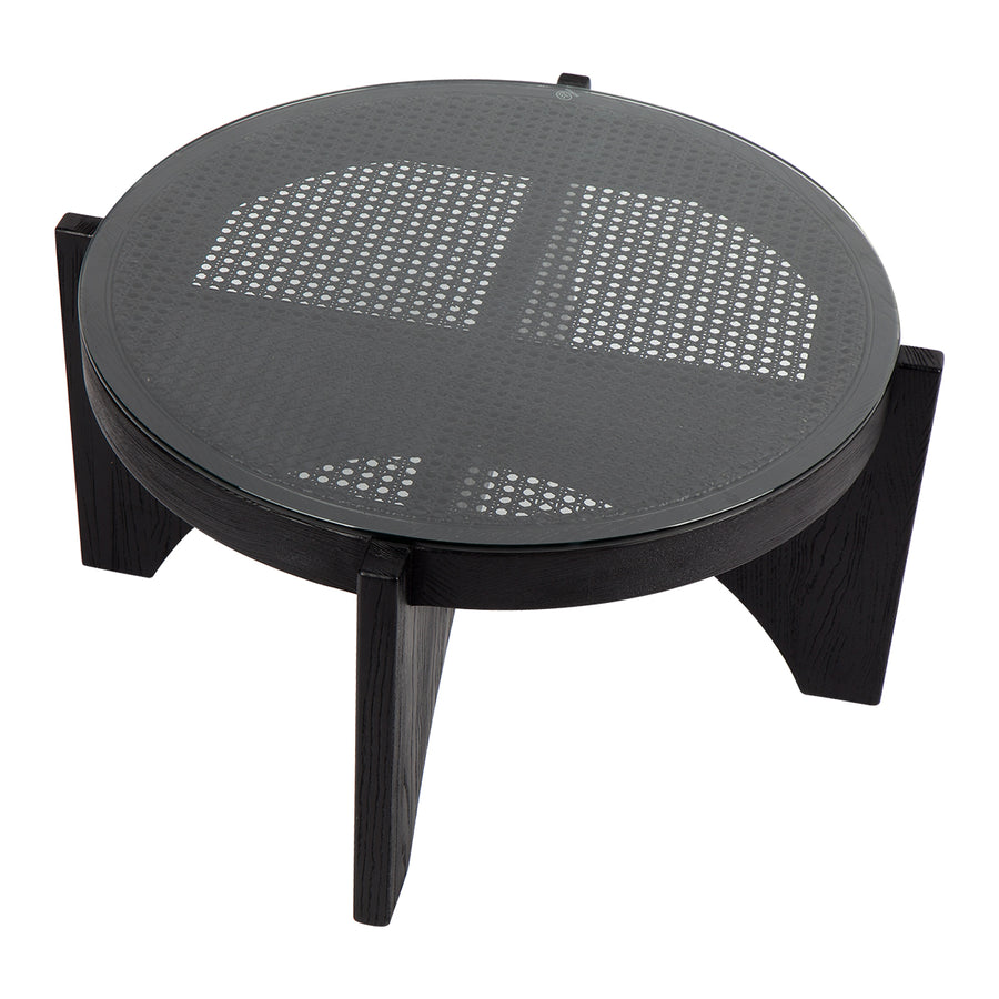 Oasis Rattan Coffee Table - Medium Black-0