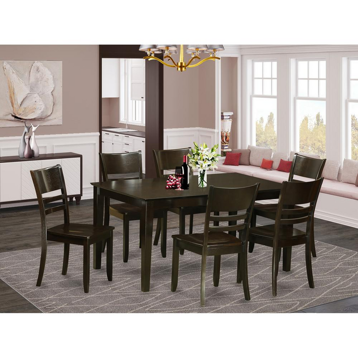 7  Pc  Dining  room  set  for  6-Dining  Table  and  6  Chairs