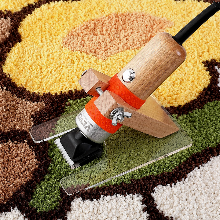 VEVOR Carpet Trimmer with Shearing Guide - Electric Speed Adjustable Rug Carver with 2 Blades