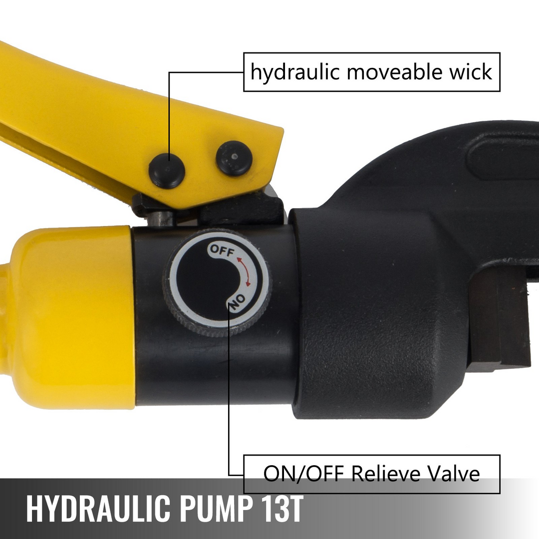 VEVOR Hydraulic Rebar Cutter RC-22 - 13 Ton Handheld Concrete Cutting Tool for Rebar 1/4" - 7/8" (4 mm - 22 mm)