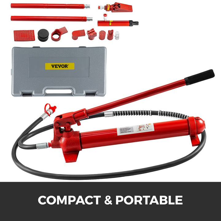 1.4M Porta Power Hydraulic Jack Repair Tool Kit Power Set Auto Tool 12 Ton