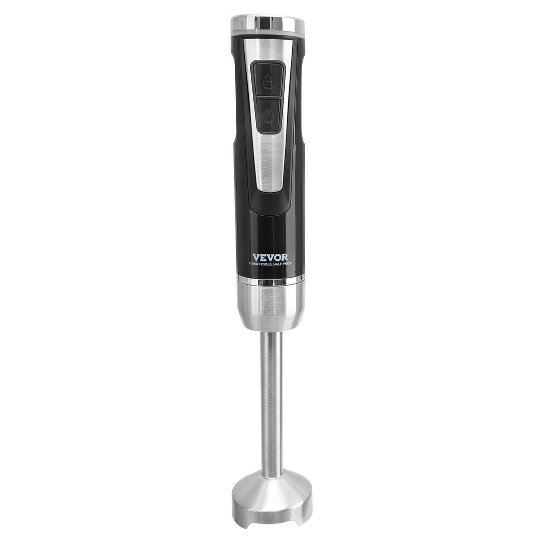 VEVOR Commercial Immersion Blender - 200 Watt 8-Speed Heavy Duty Hand Mixer, Stainless Steel Blade