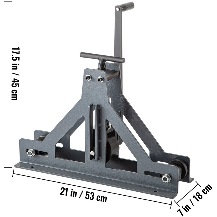 VEVOR 1-1/2" Tubing Rolling Bender Manual Square & Rectangular Tube Bender 14 Gauge Roller Tubing Roller Flat Bar Bender For Mild Steel Cooper & Aluminum