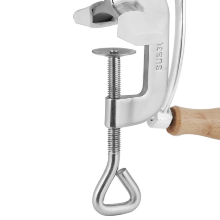 VEVOR Manual Meat Grinder - All Stainless Steel, Hand Operated with Tabletop Clamp, 2 Grinding Plates & Sausage Stuffer