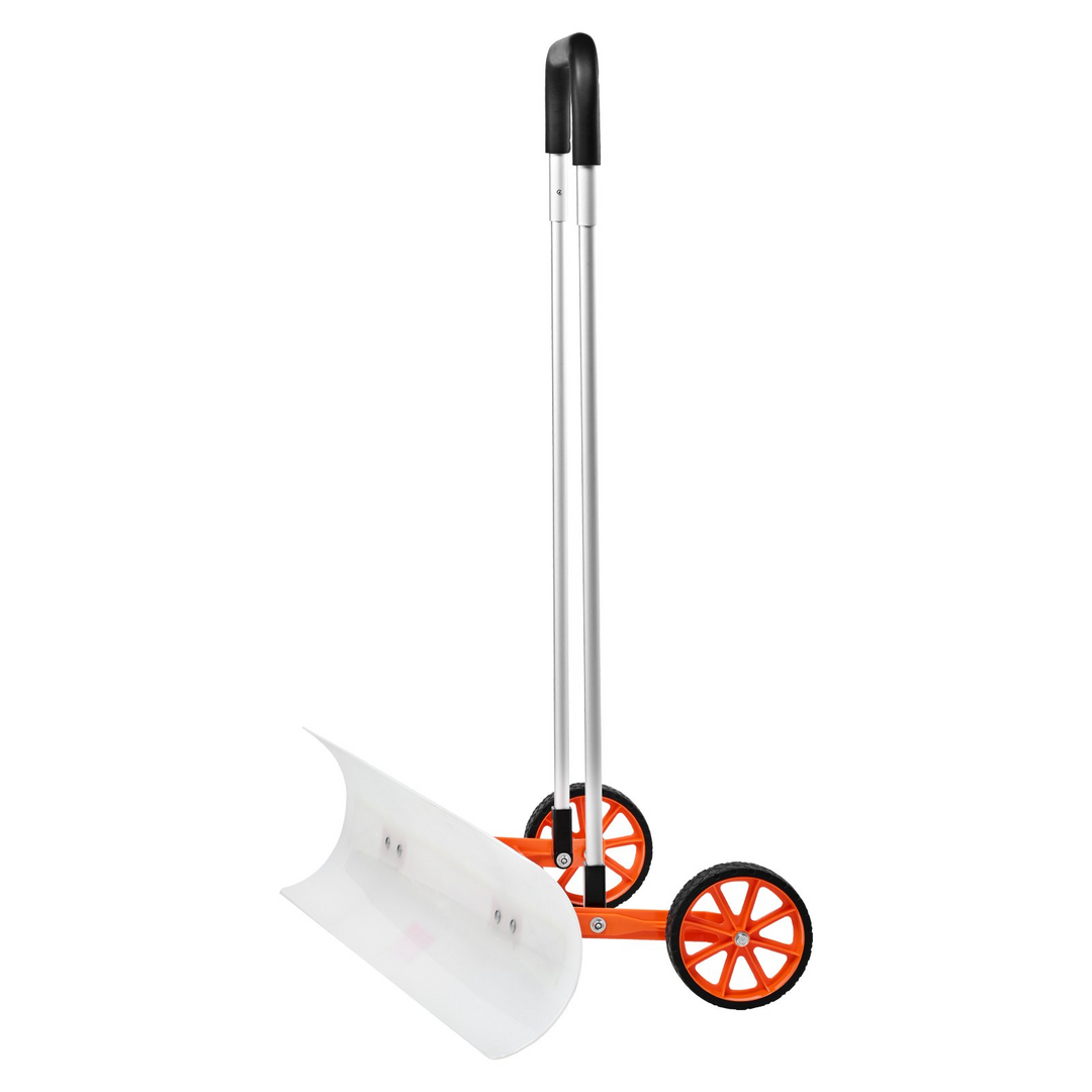 VEVOR Snow Shovel with Wheels, 37 inch Snow Shovel for Driveway, ABS Snow Shovel Pusher for Snow Removal, Heavy Duty Shovel Pusher with Wide Blade and U-shaped Aluminum Alloy Handle
