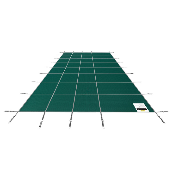 VEVOR Pool Safety Cover for 16x30ft Rectangle Inground Pools - Green Mesh Solid Winter Safety Cover