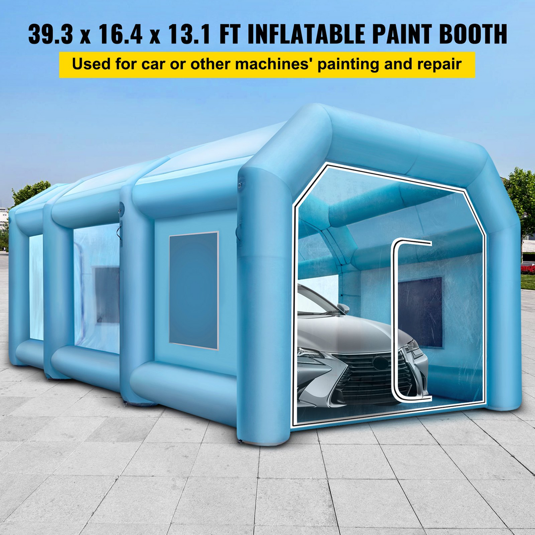 VEVOR Inflatable Spray Booth - Custom Paint Tent for Professional Applications