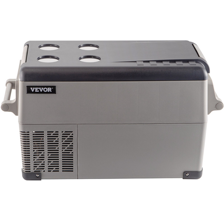 VEVOR Portable Refrigerator 37 Quart(35 Liter),12 Volt Refrigerator App Control(-4℉~68℉), Car Refrigerator Dual Zone with 12/24v DC & 110-240v AC for Camping, Travel, Fishing, Outdoor or Home Use